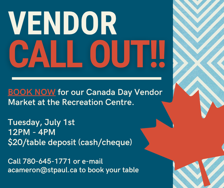 Canada Day: Accepting Vendors for Market